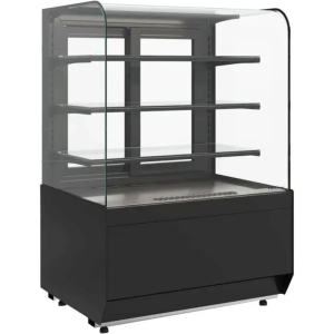 Витрина кондитерская Carboma KR70 VM 1,3-2 Standard (9005) открытая