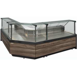 Витрина холодильная Carboma GC111 SV 3,75-1 (1008 Темный дуб) (газлифт, без боковин) - Изображение 4