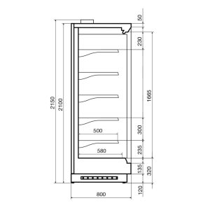 Горка холодильная Dazzl Vega SG 070 H210 190 - Изображение 3