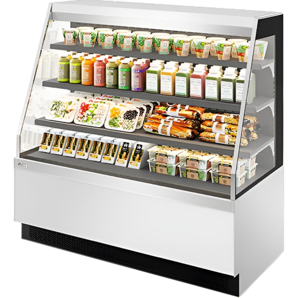 Витрина кондитерская Chilz VETE KUB OF 90 белый глянец, шлифованная нержавейка