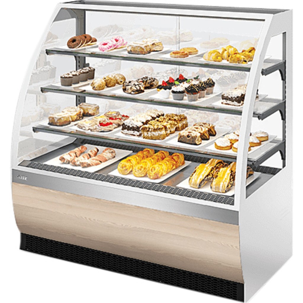 Витрина кондитерская Chilz VETE LUX 130 белый глянец, ясень наварра