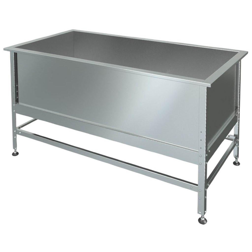 Ванна моечная МХМ М-1-0,45-0,8/1,55 нерж. (AISI 430, t=1,0)