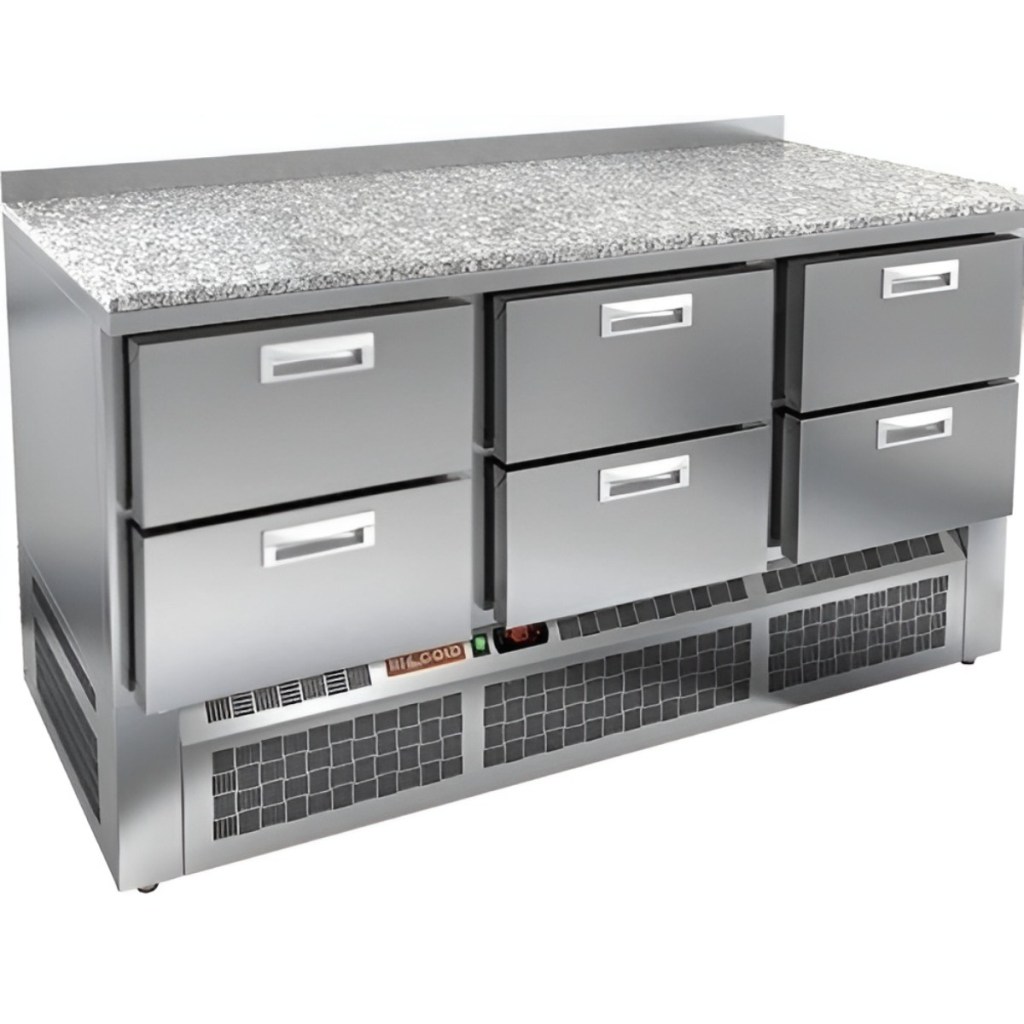 Стол холодильный среднетемпературный HiCold GNE 222/TN камень