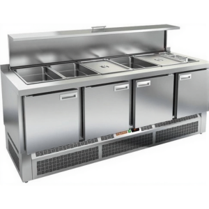 Стол холодильный для салатов HiCold SLE3-1111GN с крышкой