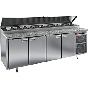 Стол холодильный для пиццы HiCold PZ1-1111/GN (1/3H) камень (R290)