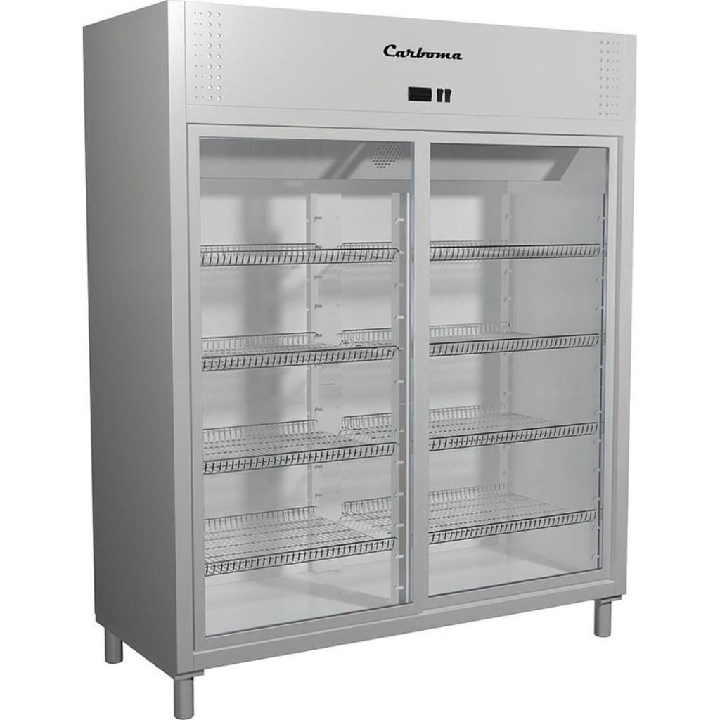 Шкаф холодильный Carboma R1400К INOX (купе)