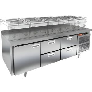 Стол морозильный HiCold GN 222/BT LT О под тепловое оборудование