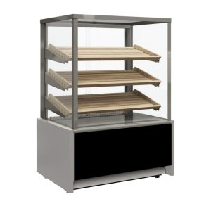 Витрина кондитерская Carboma KC70 N 1,3-1 Light Bread (9006-9005) хлебная, со стеклом
