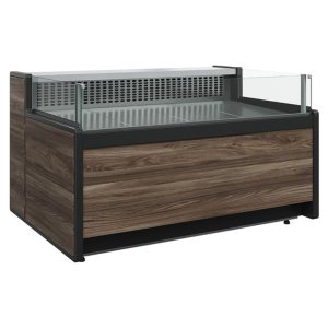 Витрина холодильная Carboma GC111 VM 1,25-2 (открытая, динамика) (1008 Темный дуб)