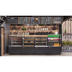 Витрина нейтральная Carboma KC84-130 N 1,5-1 (9005) - Изображение 7